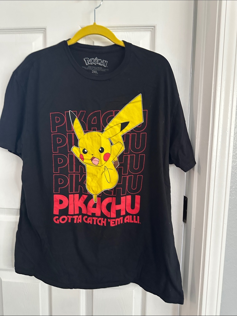 Pikachu Short Sleeve Tee - Black & Yellow